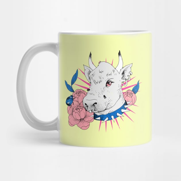 Vintage Retro Cow by Spirit Animals 21